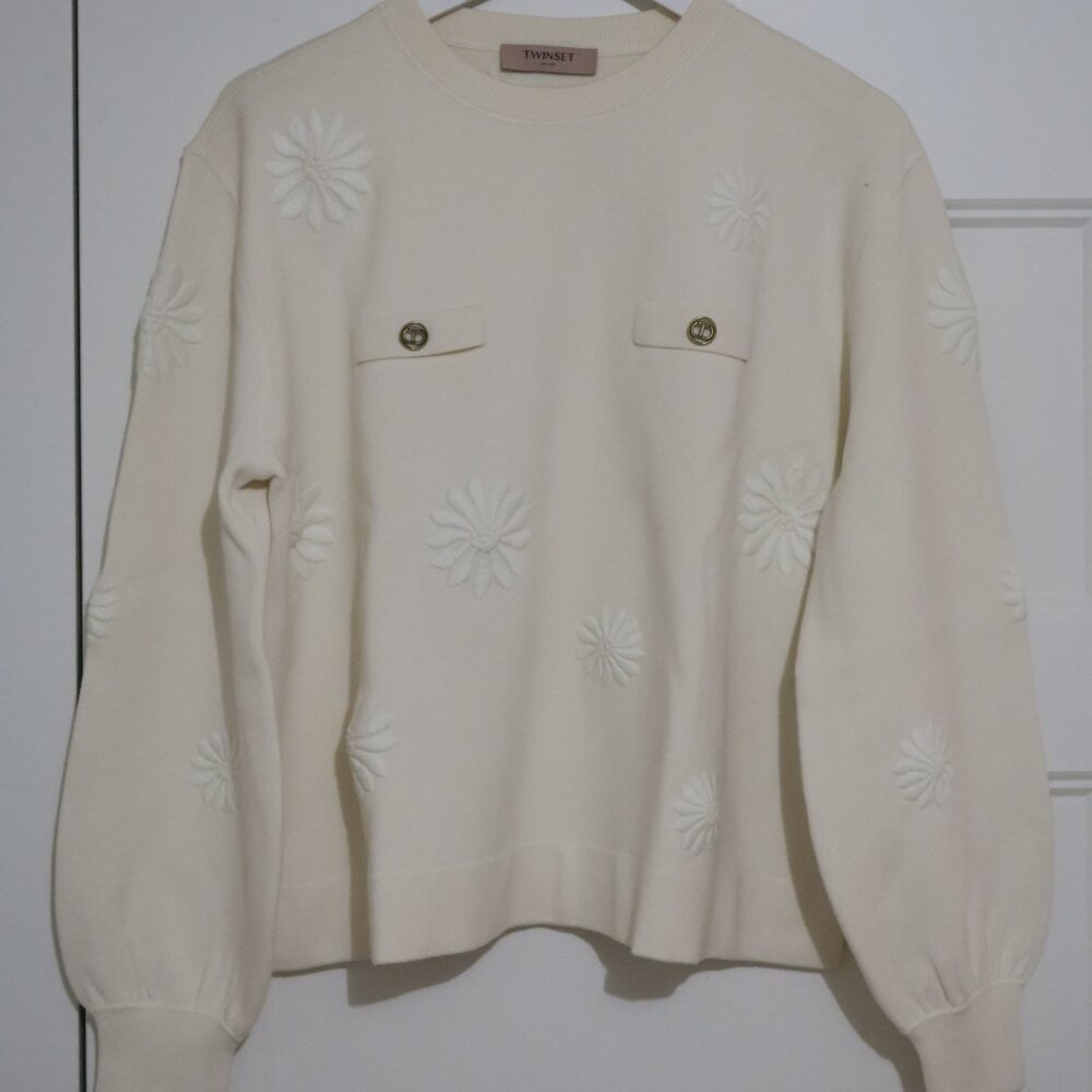Twinset Ivory knit sweater